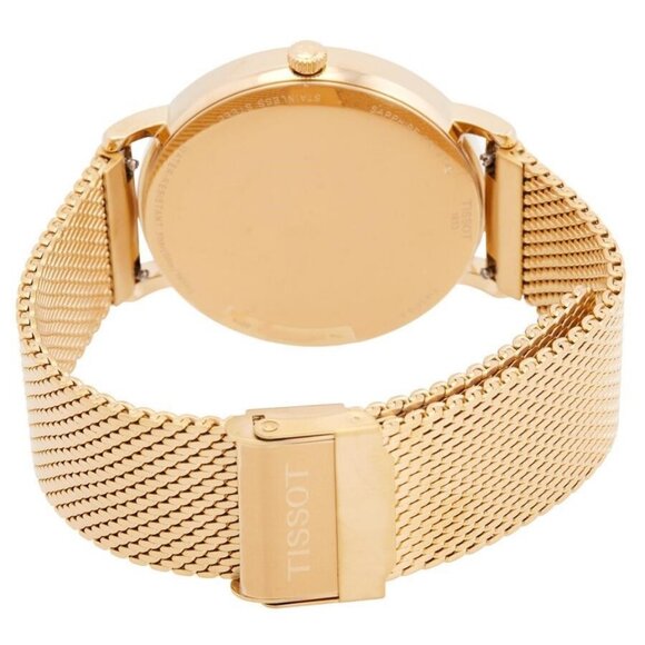 NWT Authentic Tissot Everytime Quartz Champagne Dial Men's Watch - Picture 3 of 3